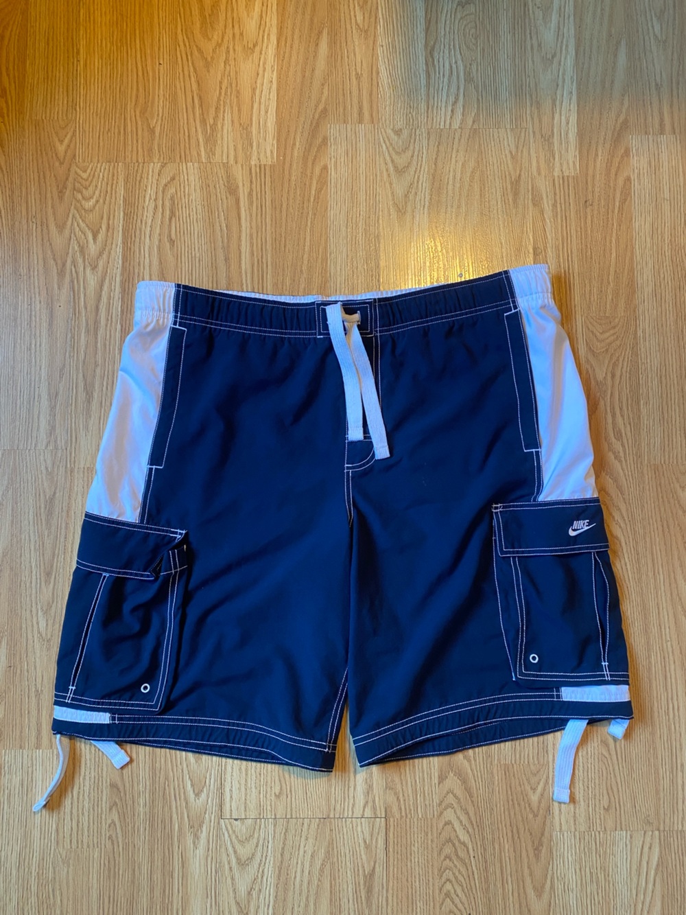 Y2K Vintage Nike Swim Shorts Men's XL/40 Drawstring Waist